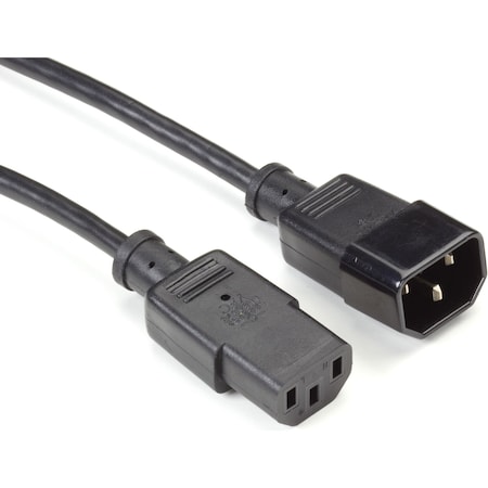 Black Box Iec 320 C13 Socket To Iec 320 C14 Plug Molded Extension Power Cord EPXR14